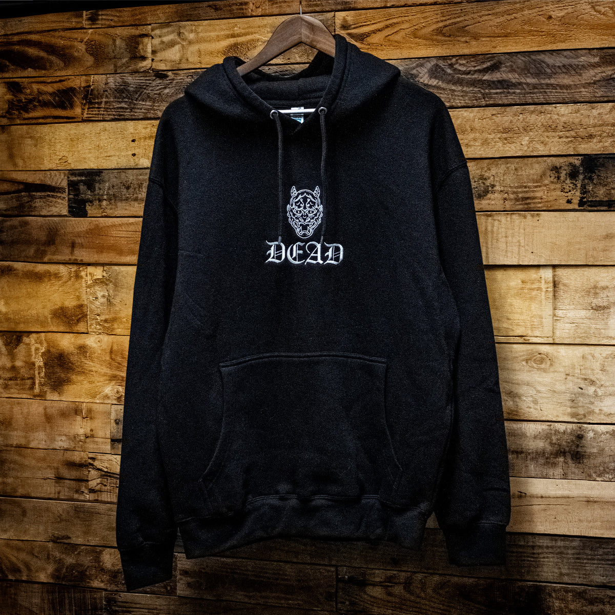 Hannya Mask Embroidered Hoodie – deadattire